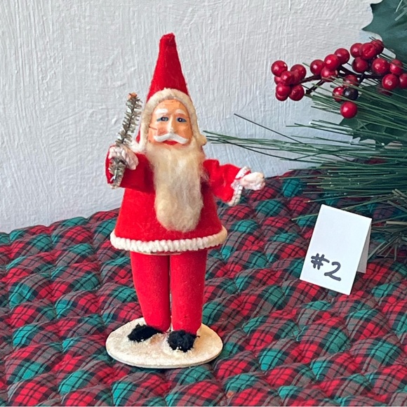 Vintage Japan Belsnickel Santa Claus Figurine- Standing on Base St. Nicholas #2 - Picture 4 of 16